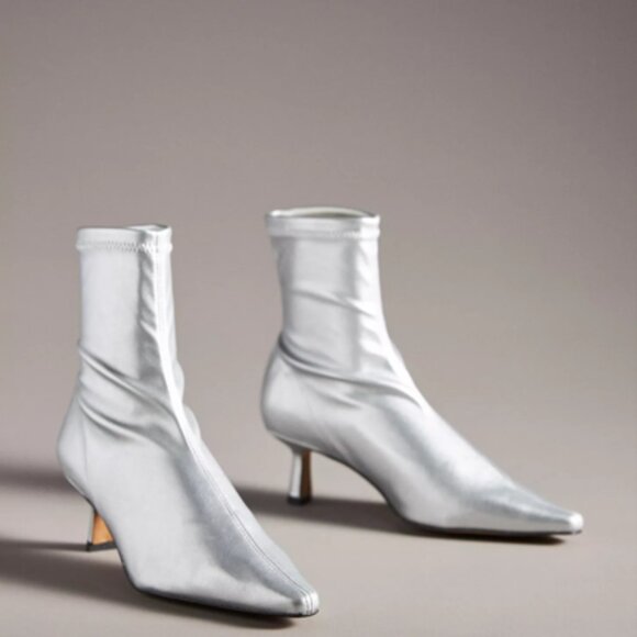 $180 ANTHROPOLOGIE Angel Alarcon Pointed Toe Kitten-Heel Boots US 5 -5.5M EU 36 - Picture 13 of 13